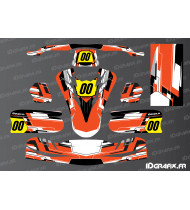 Kit de decoración Lineup Edition (naranja) para karting TonyKart - OTK M11