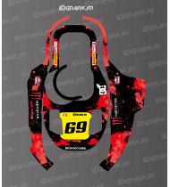 Sticker Monster Edition (Rosso) - Robot tagliaerba KRESS KR 120E / KR 121E / KR 122E - Idgrafix
