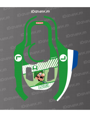 Aufkleber Luigi Edition - KRESS KR 120E / KR 121E / KR 122E Mähroboter - Idgrafix