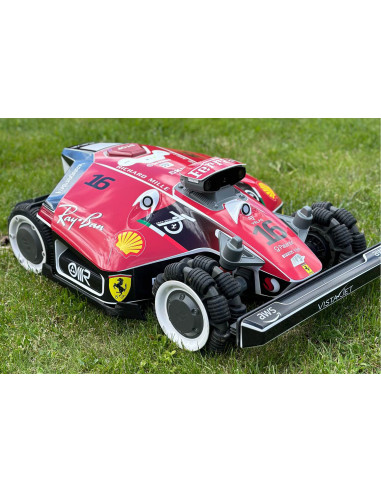 Pegatina de la edición F1 de la Scuderia Leclerc - Robot cortacésped Mammotion LUBA 2 - Idgrafix