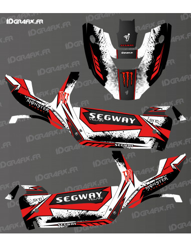 Kit décoration Monster Splash Edition (Rouge) - Idgrafix - Segway Villain SX10 -  Idgrafix