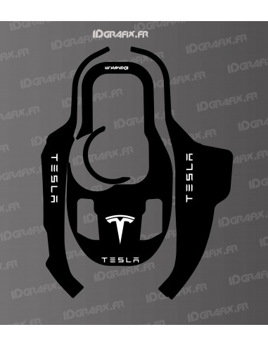 Adesivo Tesla Edition (nero) - Rasaerba robotizzato KRESS KR 120E / KR 121E / KR 122E - Idgrafix