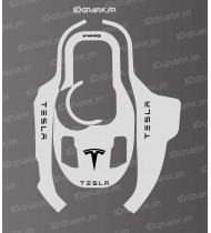 Adhesivo de edición Tesla (gris) - Robot cortacésped KRESS KR 120E / KR 121E / KR 122E - Idgrafix
