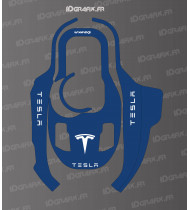 Pegatina Tesla Edition (azul) - Robot cortacésped KRESS KR 120E / KR 121E / KR 122E - Idgrafix