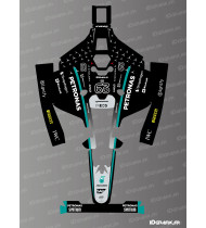 Mercedes F1 Edition Russell sticker - Mammotion LUBA 2 mowing robot - Idgrafix