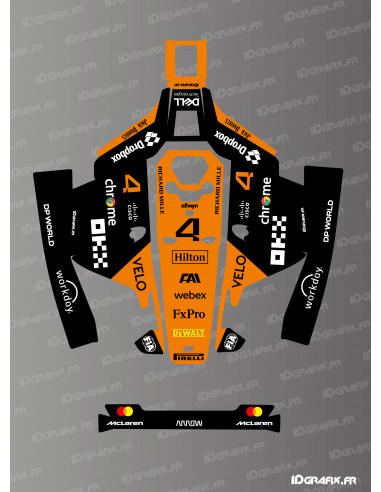Pegatina MC Laren F1 Edition Norris - Robot cortacésped Mammotion LUBA 1 - Idgrafix