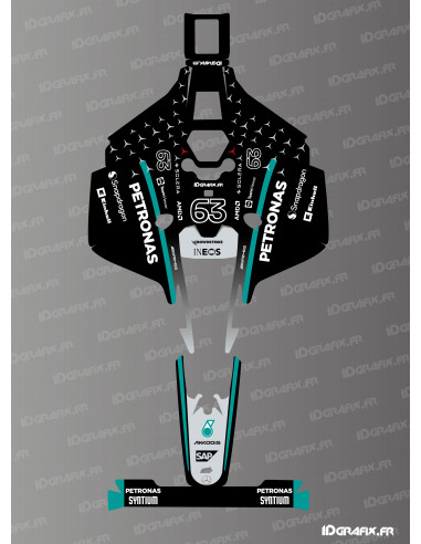 Pegatina Russell de Mercedes F1 Edition - Robot cortacésped Mammotion LUBA 2 X - Idgrafix