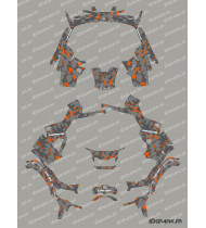 Camo Edition-Dekorationsset (Grau/Orange) – IDgrafix – Can Am Outlander G3 850-1000 – Idgrafix