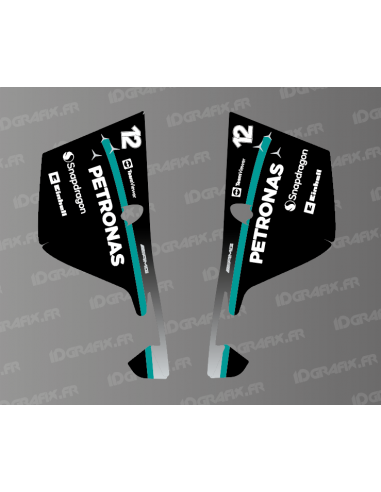 2 pegatinas laterales para Mercedes + 1 escobilla de goma 3M - Idgrafix