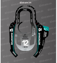 Mercedes F1 Edition Antonelli Aufkleber - KRESS KR 120E / KR 121E / KR 122E Rasenmähroboter - Idgrafix