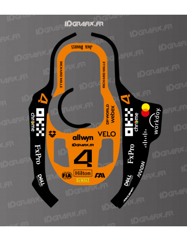 Adhesiu MC Laren F1 Norris Edition - tallagespa robòtica KRESS KR 120E / KR 121E / KR 122E - Idgrafix
