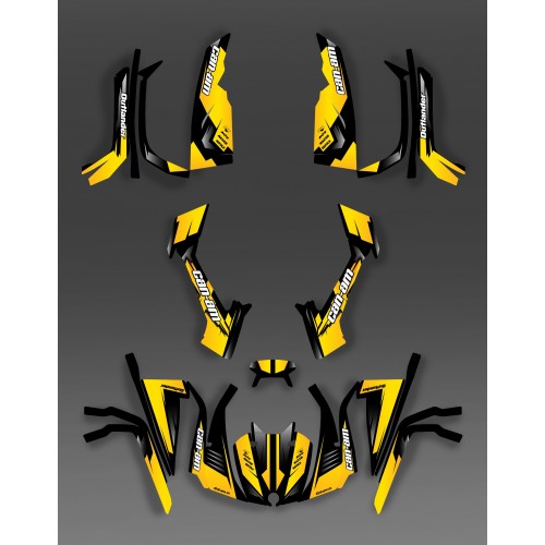 Kit dekor Full Wasp (Gelb) - IDgrafix - Can-Am L-serie Outlander