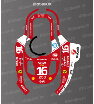 Pegatina Scuderia F1 Edition Leclerc - Cortacésped robótico KRESS KR 120E / KR 121E / KR 122E - Idgrafix
