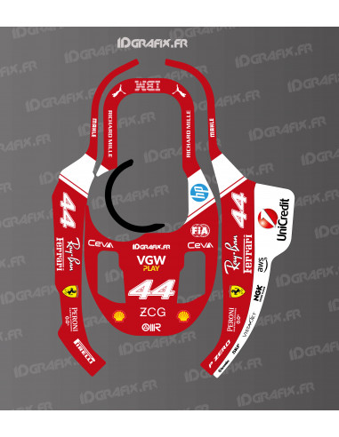 Adesivo Scuderia F1 Edition Hamilton - Rasaerba robotizzato KRESS KR 120E / KR 121E / KR 122E - Idgrafix