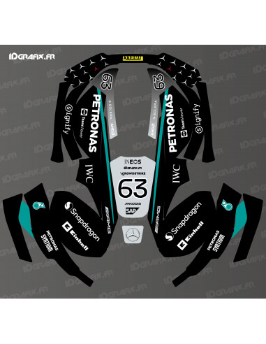Adesivo Mercedes F1 Edition Russell - rasaerba robotizzato Husqvarna AUTOMOWER - Idgrafix