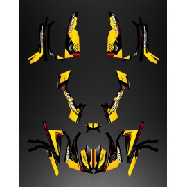 Kit decorazione Piena di Vespa (Giallo/Rosso) - IDgrafix - Can Am serie Outlander