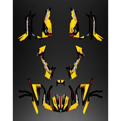 Kit decoration Full Wasp (Yellow/Red) - IDgrafix - Can Am series The Outlander