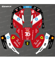 Adesivo Scuderia F1 Edition Leclerc - Robot tagliaerba Husqvarna AUTOMOWER - Idgrafix