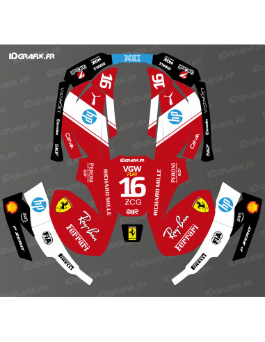 Aufkleber Scuderia F1 Edition Leclerc - Robotermäher Husqvarna AUTOMOWER - Idgrafix