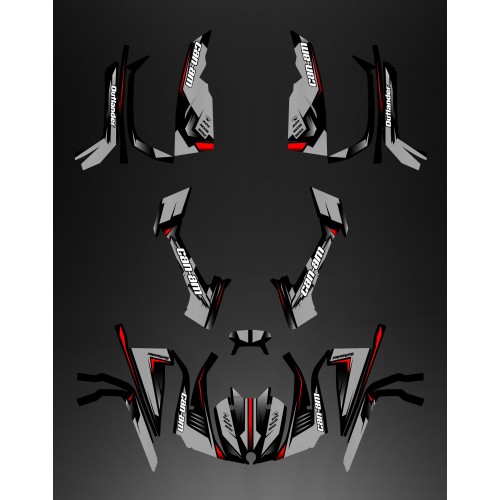 Kit dekor Full Wasp (Grau) - IDgrafix - Can-Am L-serie Outlander