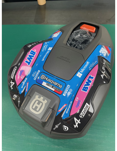 Alpine F1 Edition sticker - Husqvarna AUTOMOWER robotic lawnmower - Idgrafix