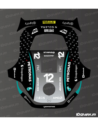 Adesivo Mercedes F1 Edition Antonelli - Tosaerba robotizzato Stihl Imow 5 - Imow 6 - Imow 7 - Idgrafix