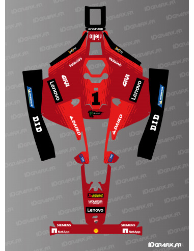 Pegatina Ducati GP Edition Bagnaia - Robot cortacésped Mammotion LUBA 2 - Idgrafix
