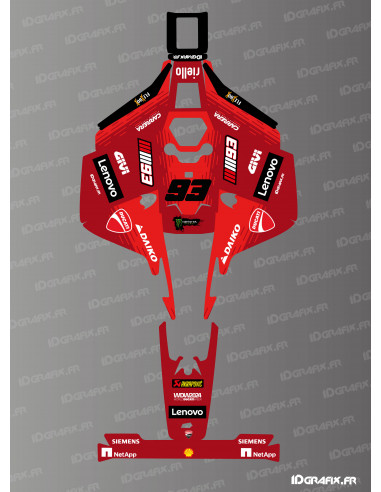 Pegatina Ducati GP Edition Márquez - Robot cortacésped Mammotion LUBA 2 X - Idgrafix