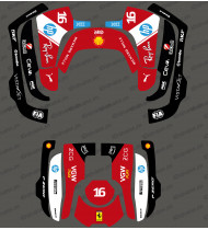 Sticker Scuderia F1 Edition Leclerc - Robot mower Husqvarna AUTOMOWER 435-535 AWD - Idgrafix