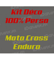 Kit déco 100 % Perso - Moto Cross - Enduro -  Idgrafix