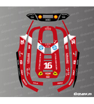 Aufkleber Scuderia F1 Edition Leclerc - ECOVACS Goat A1600 RTK Mähroboter - Idgrafix