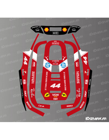 Aufkleber Scuderia F1 Edition Hamilton - ECOVACS Goat A1600 RTK Mähroboter - Idgrafix
