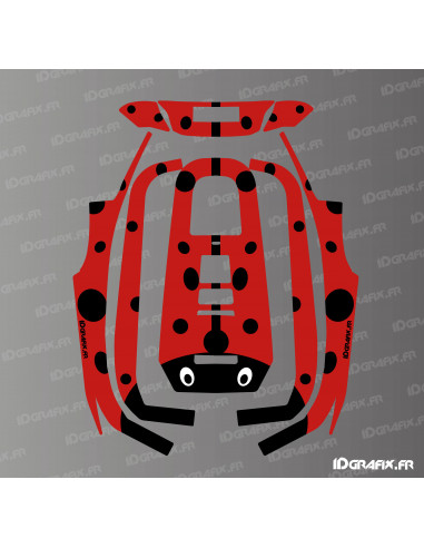 Aufkleber Coccinelle Edition – ECOVACS Goat A1600 RTK Mähroboter – Idgrafix