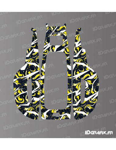 Sticker Wave Edition (Giallo) - Robot tagliaerba Mammotion YUKA Mini - Idgrafix