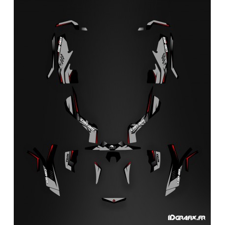Kit dekor Wasp-Series-Grau Full - IDgrafix - Can Am Outlander G1 - ()