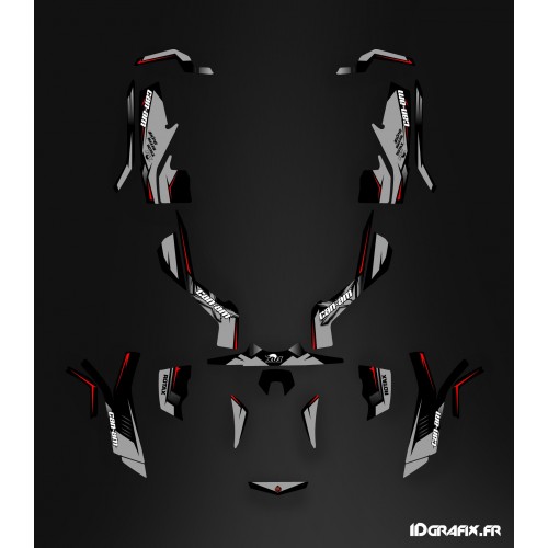 Kit dekor Wasp-Series-Grau Full - IDgrafix - Can Am Outlander G1 - () -idgrafix