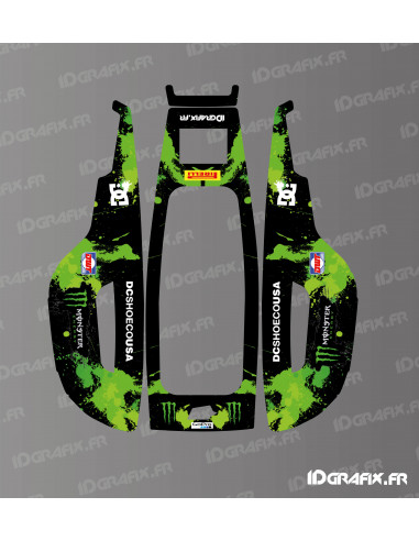 Sticker Monster Edition (Green) - Mammotion YUKA Mini Lawnmower Robot - Idgrafix