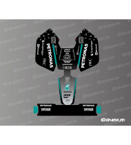 Pegatina Russell Mercedes F1 Edition - Minicortacésped robótico Mammotion LUBA - Idgrafix