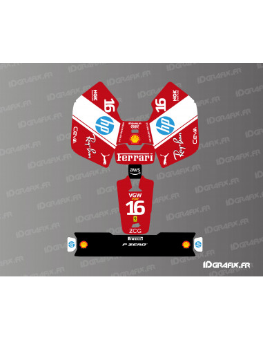 Scuderia F1 Edition Leclerc Aufkleber - Mammotion LUBA Mini-Rasenmäherroboter - Idgrafix