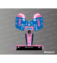 Alpine F1 Edition Sticker - Mammotion LUBA Mini Lawnmower Robot - Idgrafix