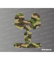 Camo Edition Sticker (Green) - Mammotion LUBA Mini Lawnmower Robot - Idgrafix
