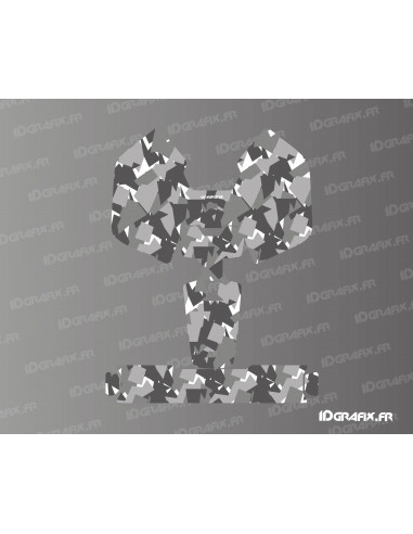 Pegatina de edición digital de camuflaje - Minicortacésped robótico Mammotion LUBA - Idgrafix