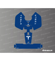 Adesivo Tesla Edition (blu) - Mini robot tagliaerba Mammotion LUBA - Idgrafix