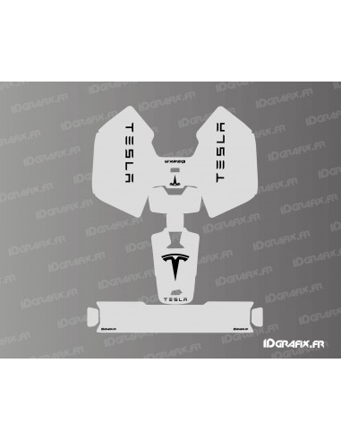 Pegatina edición Tesla (gris) - Minicortacésped robótico Mammotion LUBA - Idgrafix