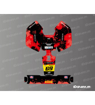 Adesivo Monster Edition (rosso) - Mini robot rasaerba Mammotion LUBA - Idgrafix