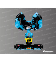 Monster Edition Aufkleber (Blau) - Mammotion LUBA Mini-Mähroboter - Idgrafix