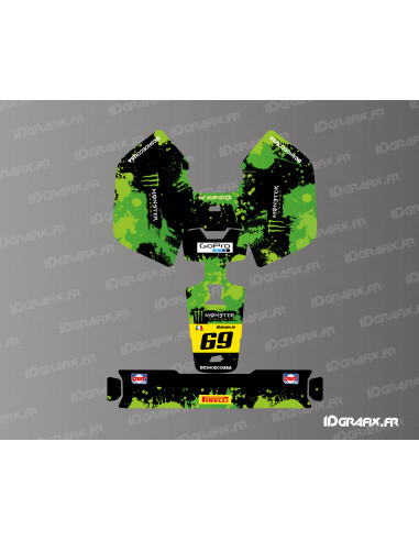 Monster Edition Aufkleber (Grün) - Mammotion LUBA Mini-Mähroboter - Idgrafix