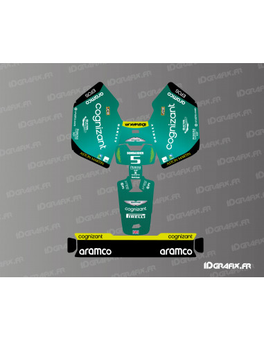 Pegatina Aston Martin F1 Edition - Minicortacésped robótico Mammotion LUBA - Idgrafix