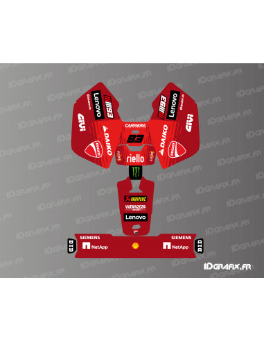 Adesivo Ducati Moto GP Marquez Edition - Mini robot rasaerba Mammotion LUBA - Idgrafix