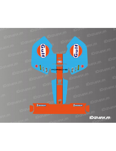Adesivo Gulf Edition - Robot tosaerba Mammotion LUBA Mini - Idgrafix